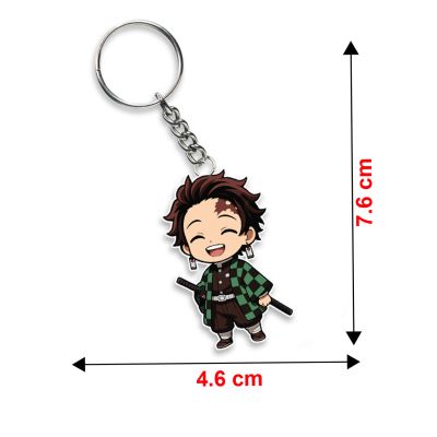 Acrylic Anime & Cartoon Theme Keychain For Bike & Car Birthday Return Gift For Kids Gift For Girls & Boys